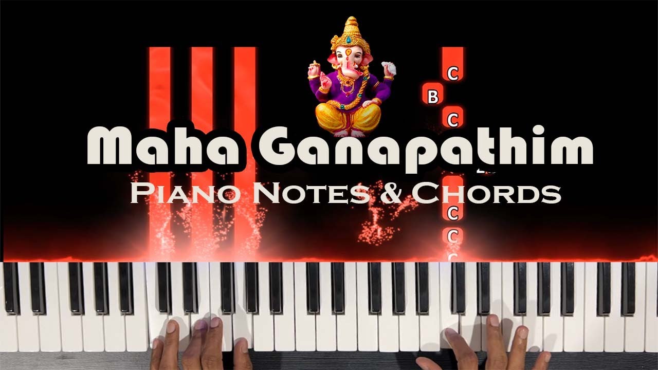 Mahaganapathim Piano Tutorial | Notes and Chords | Aditya CN | Chords Music Academy