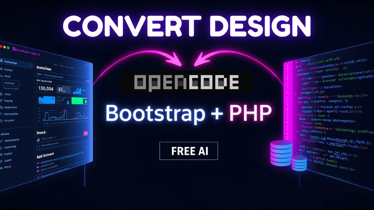Convert Bootstrap Dashboard to PHP Project Using FREE AI | User & Admin Panel
