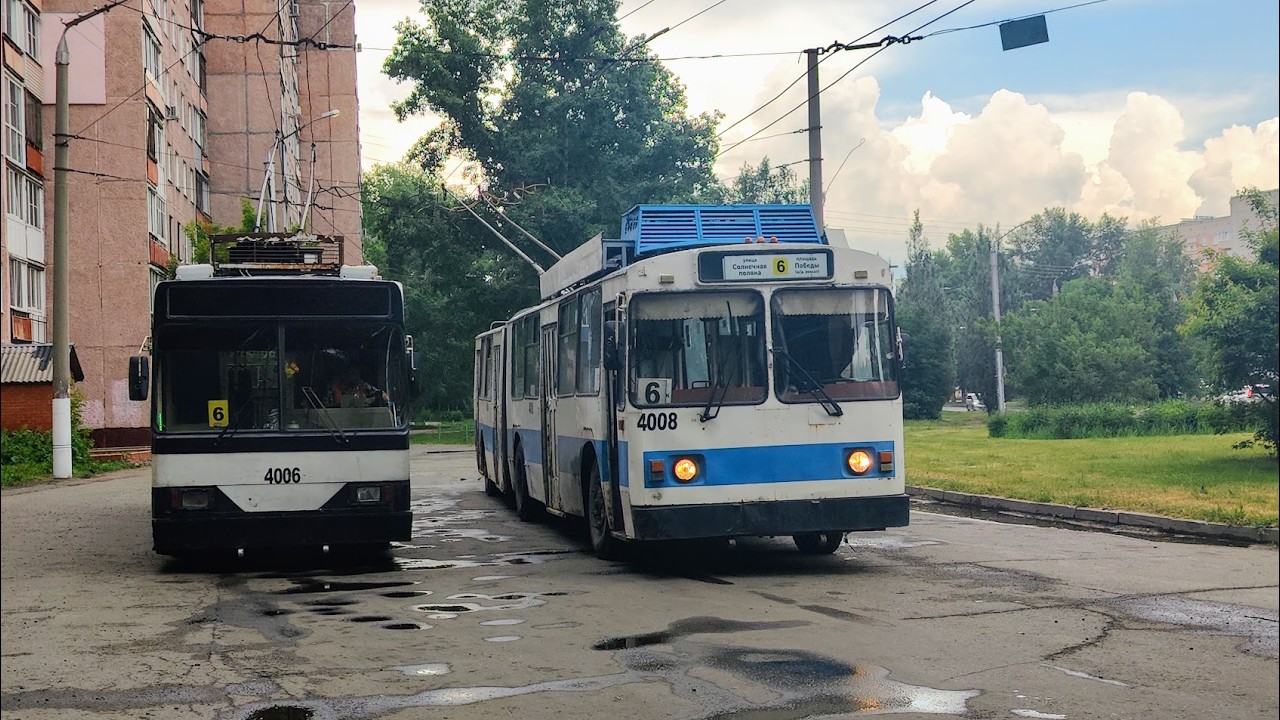 Троллейбус, маршрут №6 ЗиУ-683 КВР БТРМ б.4008 (03.06.2025) Барнаул