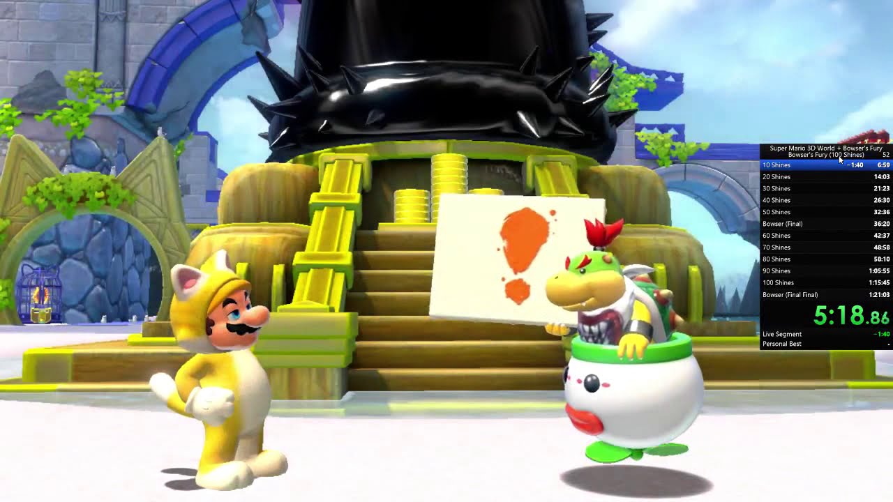 Bowser's Fury 100% Speedrun (1:18:23)