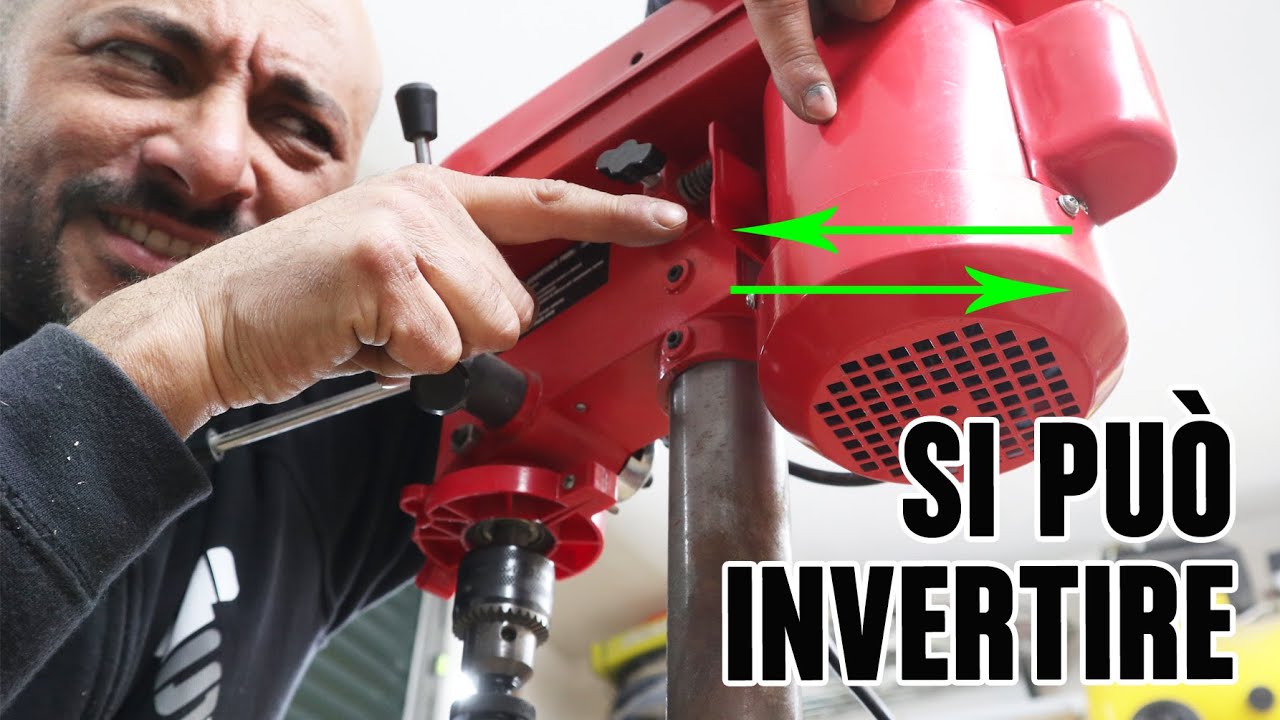 Invertire la rotazione di un motore monofase (anche del trapano a colonna)