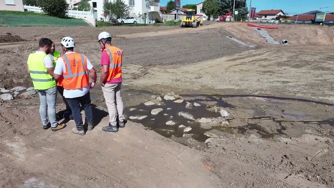 Visite de chantier au Pré du Puits, à Montbrison (octobre 2025)