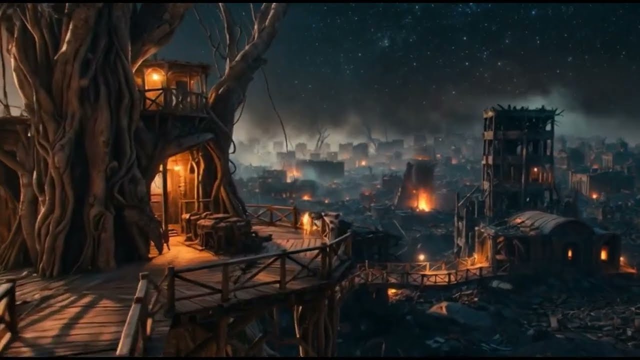 Life After the End of the World 🌿  A Hidden Tree Village Inside a Burned City