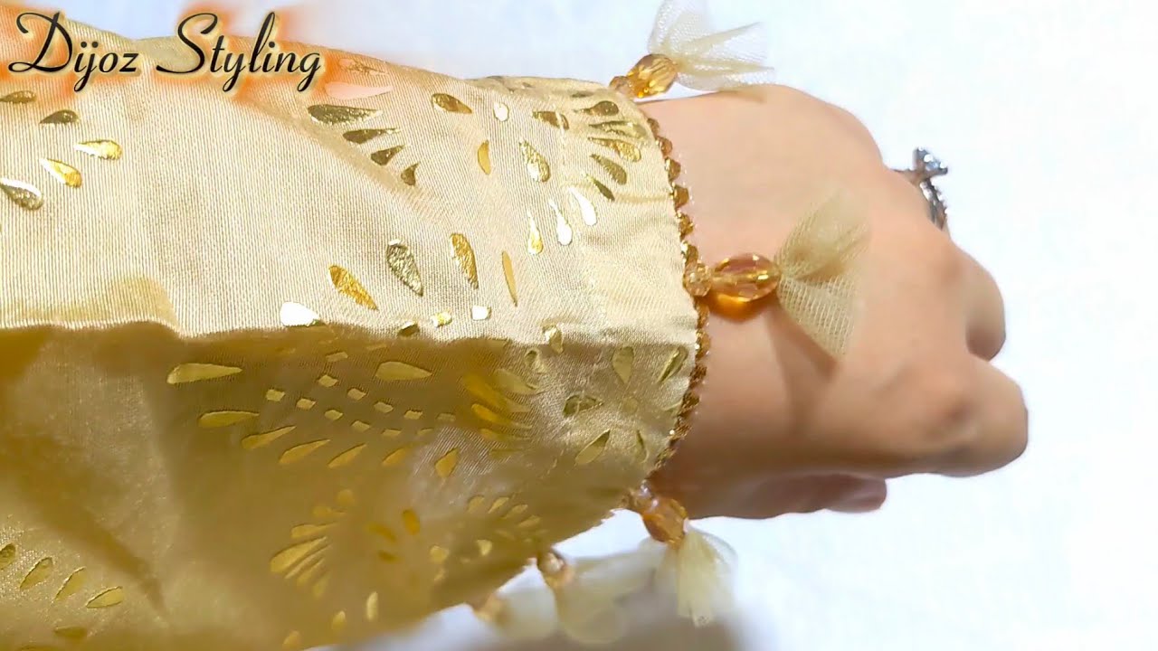 How to make tassel  || pearl and net tassel making || designer Sleeves design @Dijozstyling 