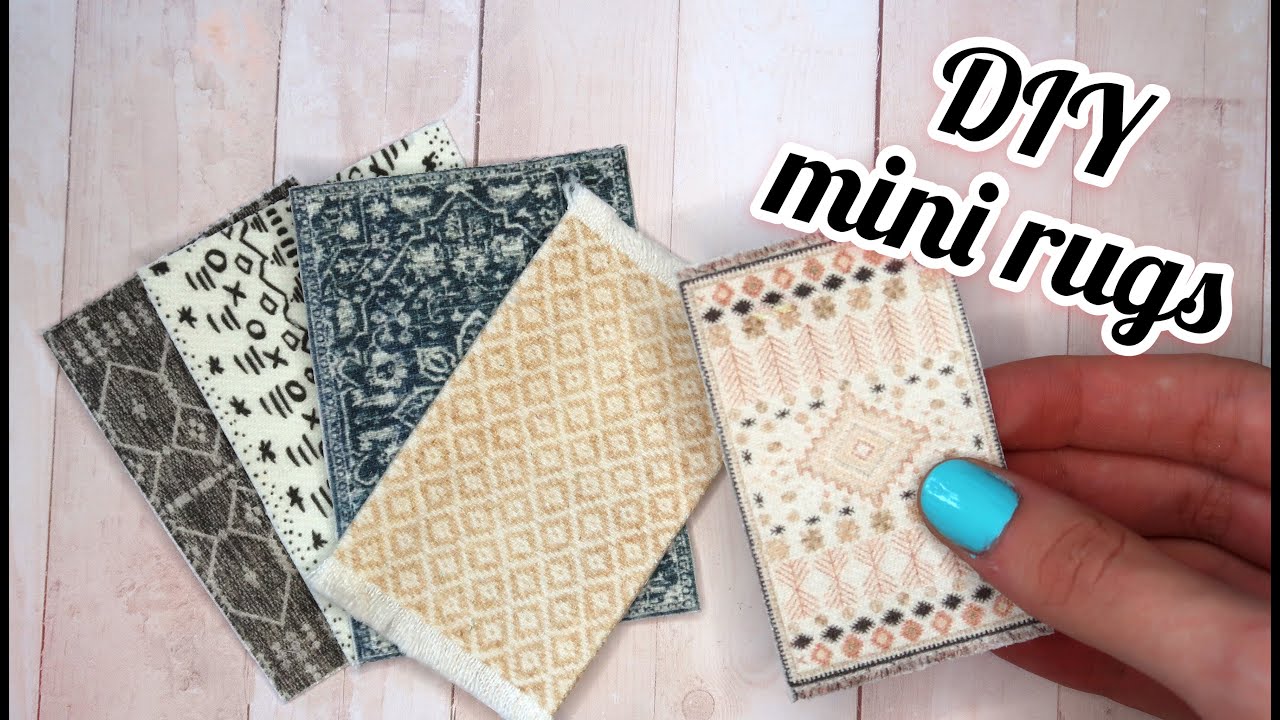 DIY mini rugs