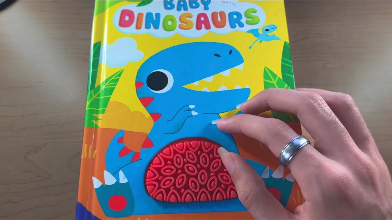 ASMR Sensory Book Tapping, Scratching & Tracing 🦕 - lofi