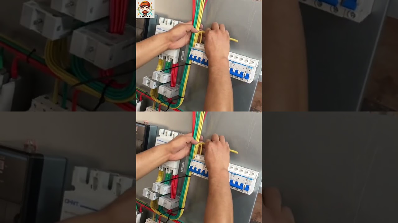 Connecting the distribution cabinet.#shorts #electrical #electronic