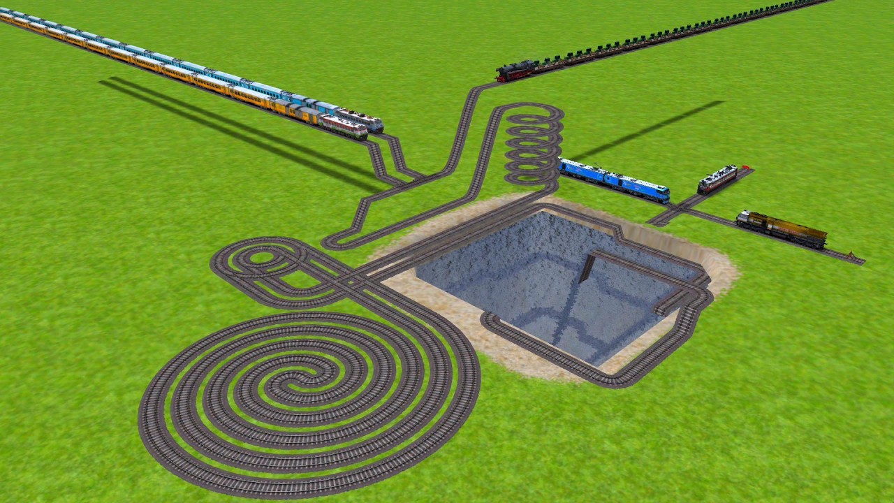 💥 Impossible Rail Track Design! Three Trains in One Mega Challenge