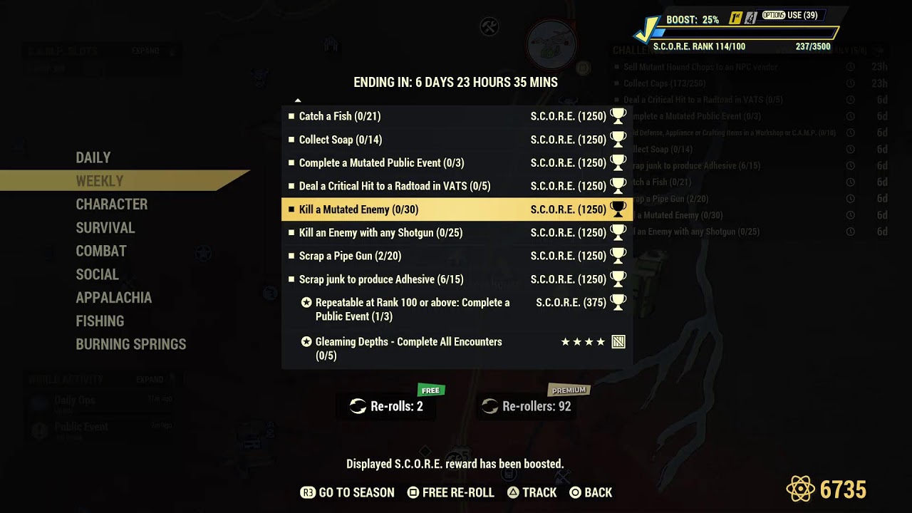Fallout 76 Dailys and more Dailys lol