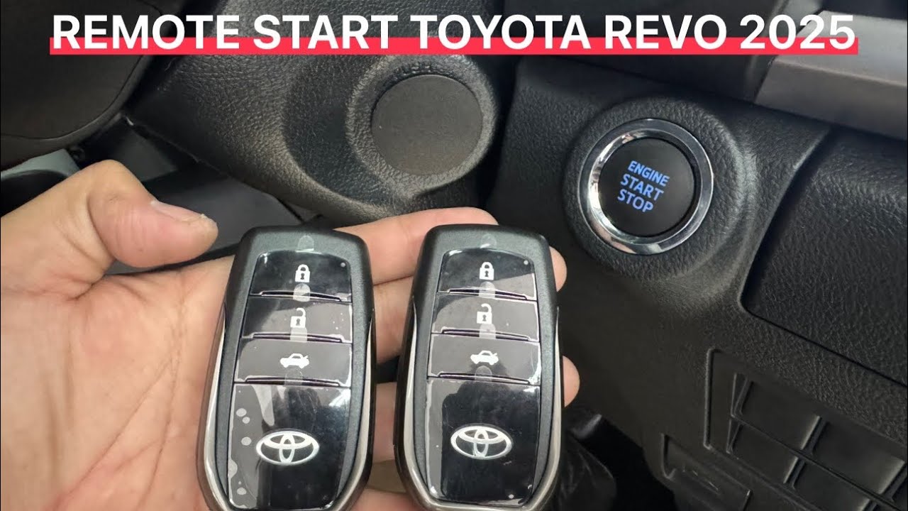 ปุ่มกดสตาร์ท/รีโมทสตาร์ท TOYOTA REVO 2025(ระบบสั่งล็อค/คล้ายล็อคที่เบ้ามือเปิดประตู)🚗🚗🚗