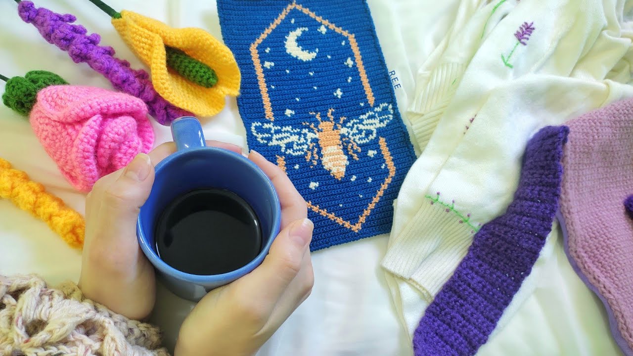 مذكرات كروشية (٣) / دردشة كروشية / آخر أعمالي في الكروشية (٢٠٢٣/ ٢٠٢٤)🌿