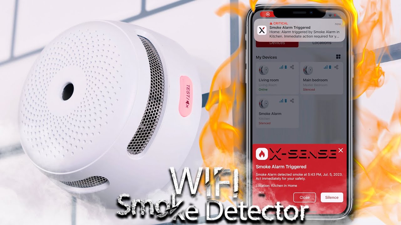 X-Sense Wi-Fi Smoke Alarm Detector - Peace Of Mind Home Security