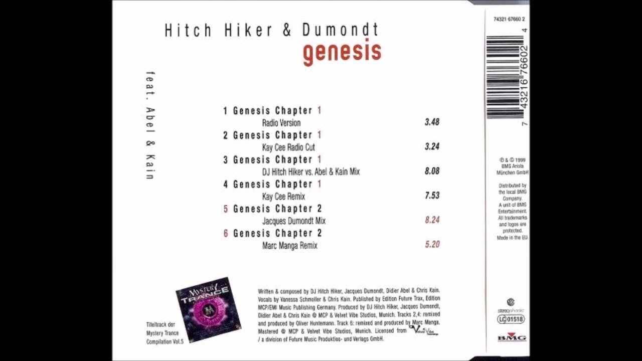 Hitch Hiker & Dumondt - Genesis Chapter 1 (DJ Hitch Hiker vs. Abel & Kain Mix)