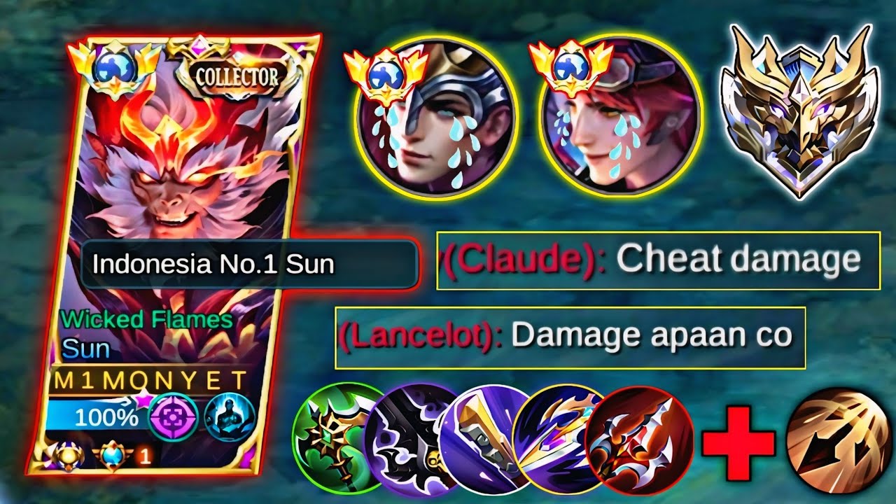 MOONTON JANGAN SAMPAI TAU KALO SUN TRINITY DAMAGE NYA DI LUAR NURUL 😱 MLBB