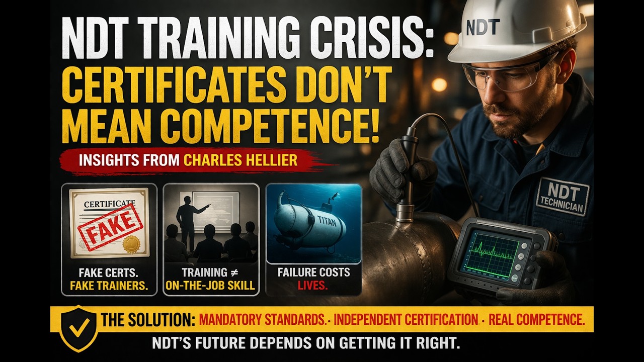 NDT Training quality problems ll Article of Charles Hellier