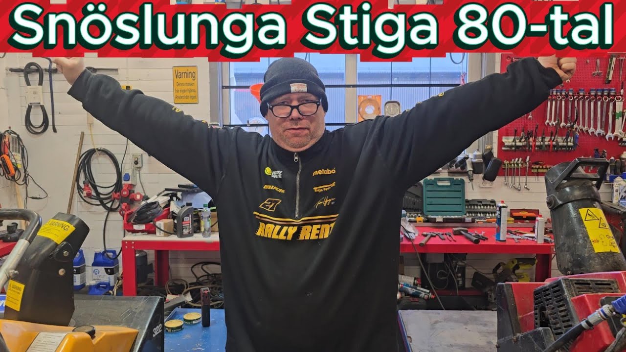 Snöslunga Stiga 322 80-tal Startar EJ!