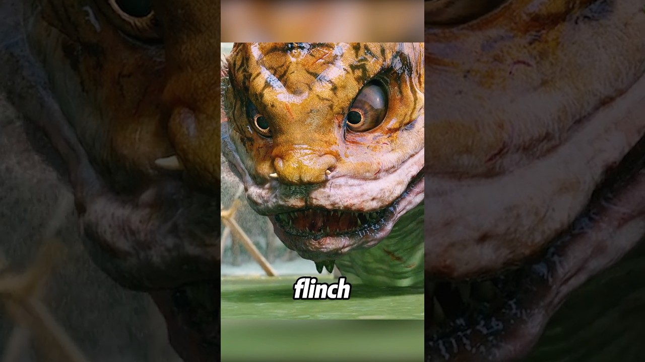 A water monster breaks out of the water and starts attacking people#movies #chinesefilm