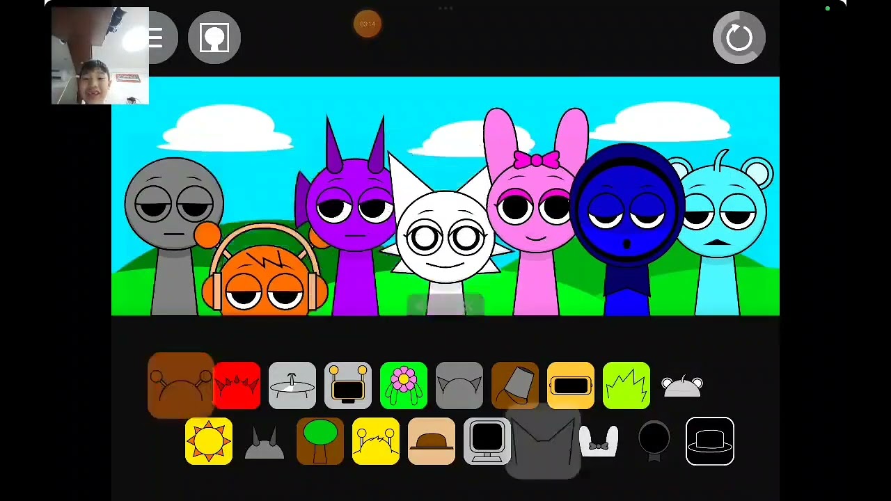 I'm playing sprunki phase 1 to phase 4 (by yuuki the editing is by yuuki)