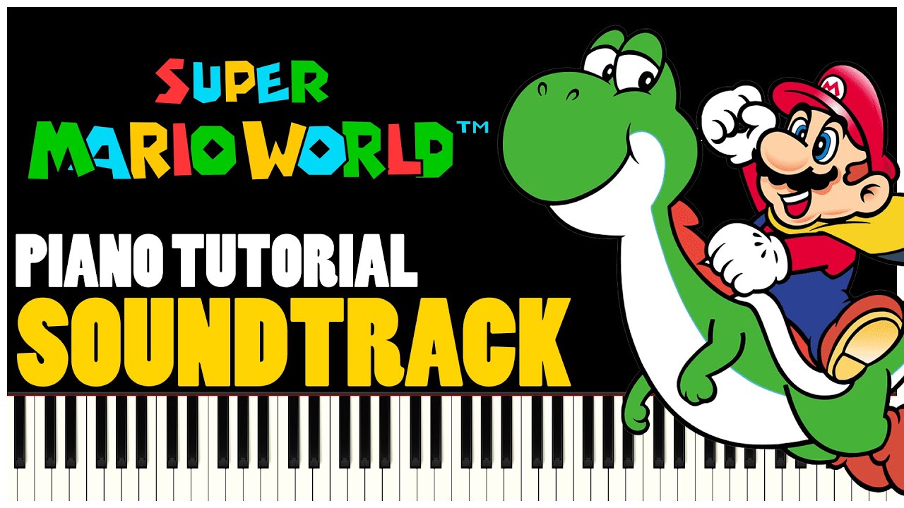 SUPER MARIO WORLD - FULL SOUNDTRACK (Piano Tutorial Synthesia) | Special #003