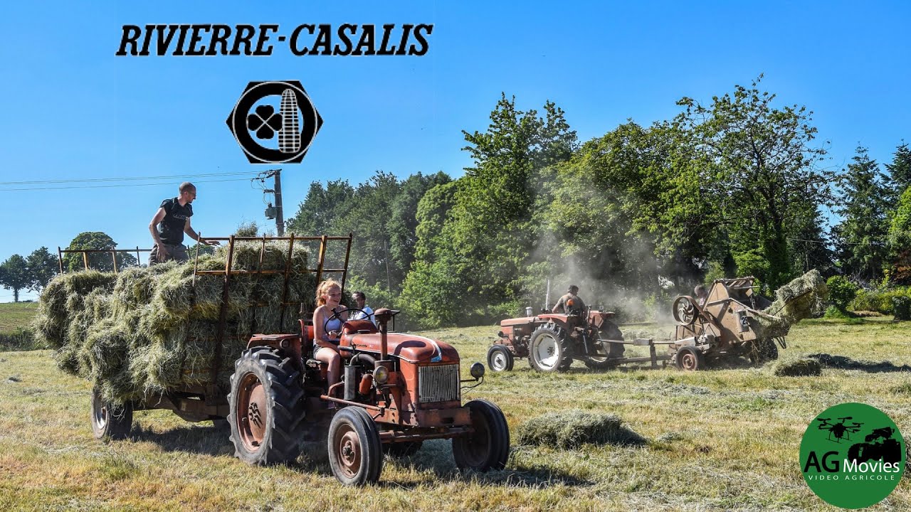 🇫🇷🌾Pressage de foin à l'ancienne I Nostalgie I RIVIERRE-CASALIS🌾🇫🇷