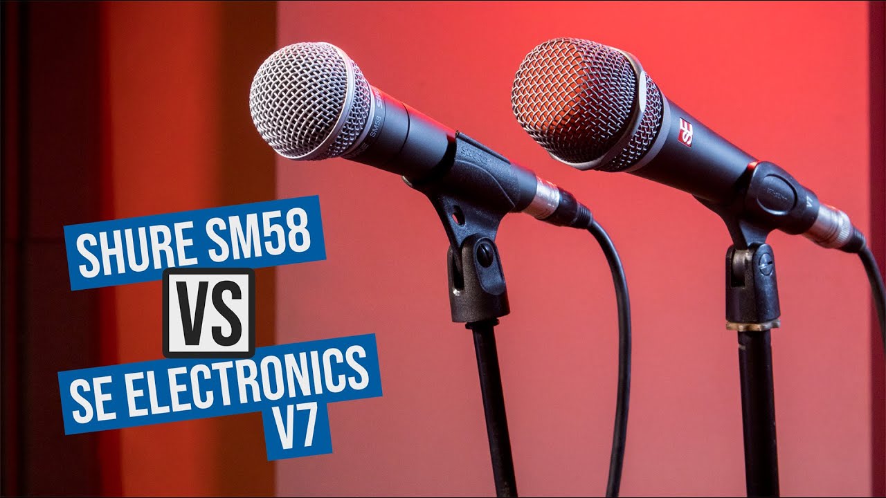 Microfono Shure SM58 vs SE Electronics V7 | Come Suona