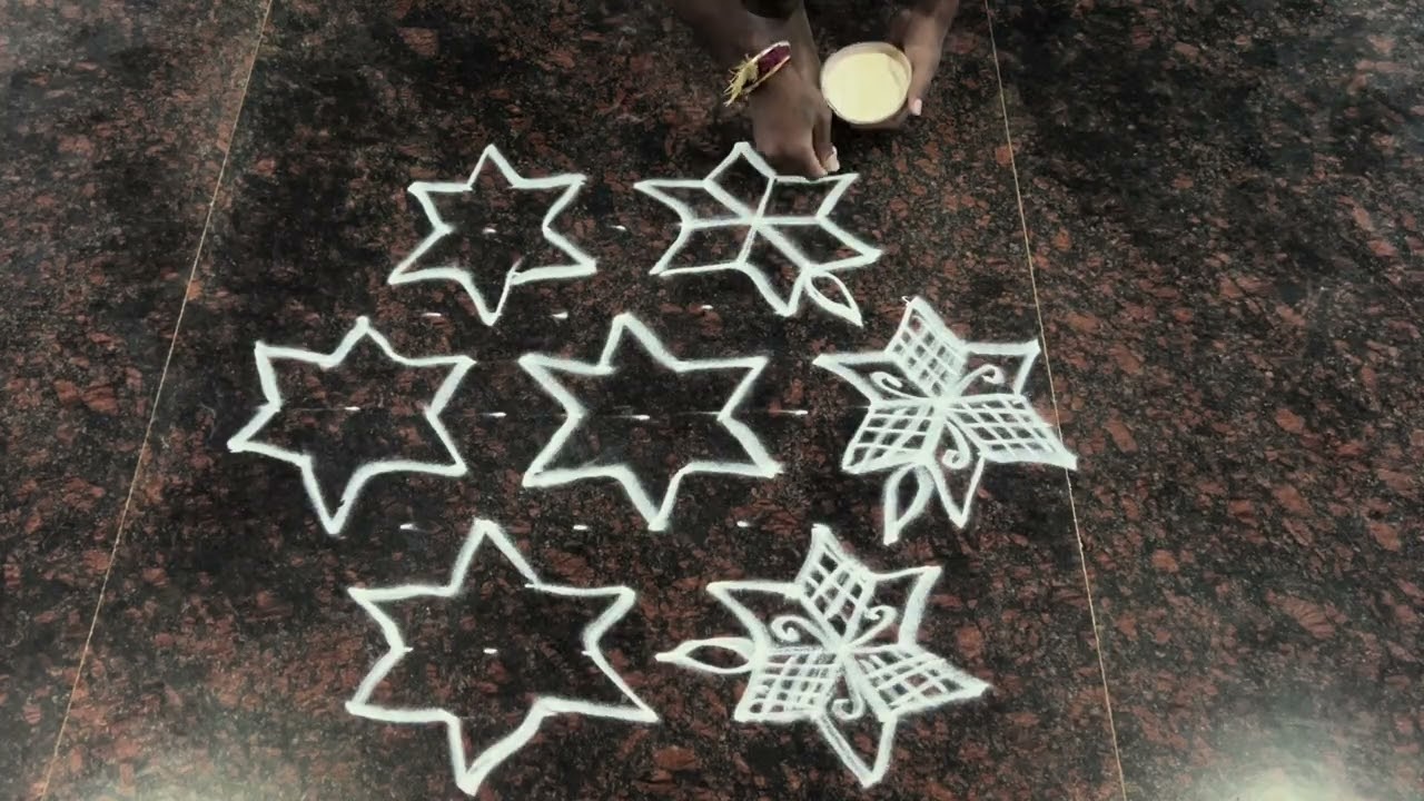 Simpleand easy rangoli 11-6 