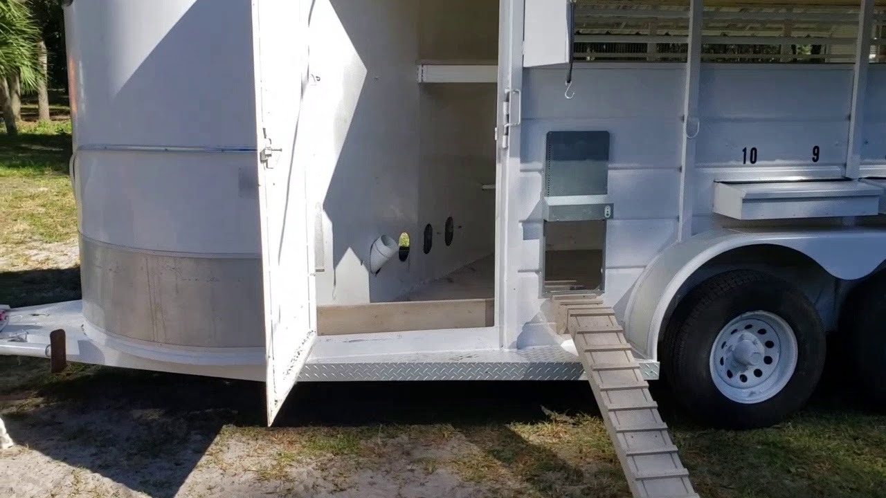 Horse Trailer to Chicken Coop Conversion