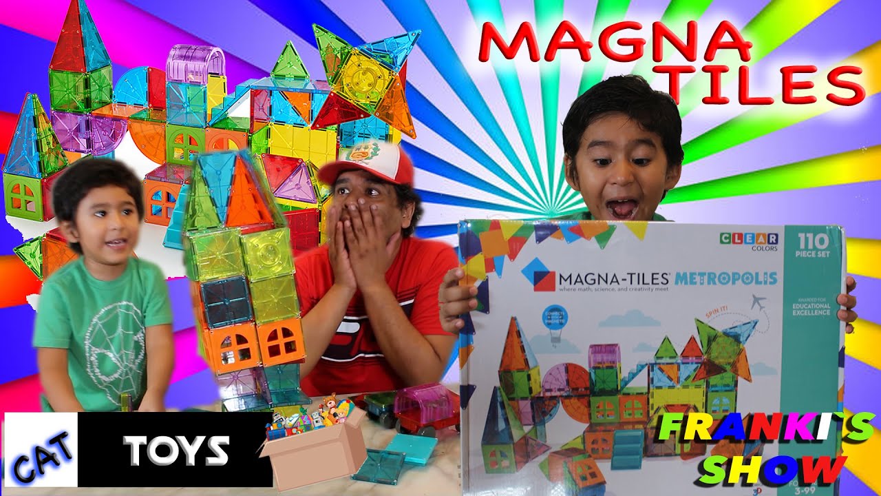 MAGNA TILES METROPOLIS! Learning and Playing| PIEZAS MAGNETICAS Aprende Jugando en Franki's Show