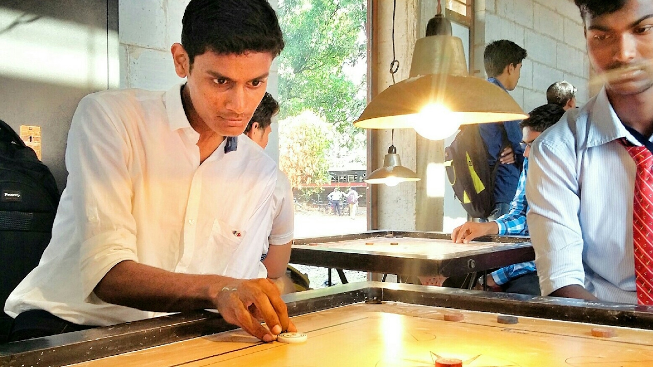 1st carrom White slam by Pankaj kharat | carrom strike | Devrukh |