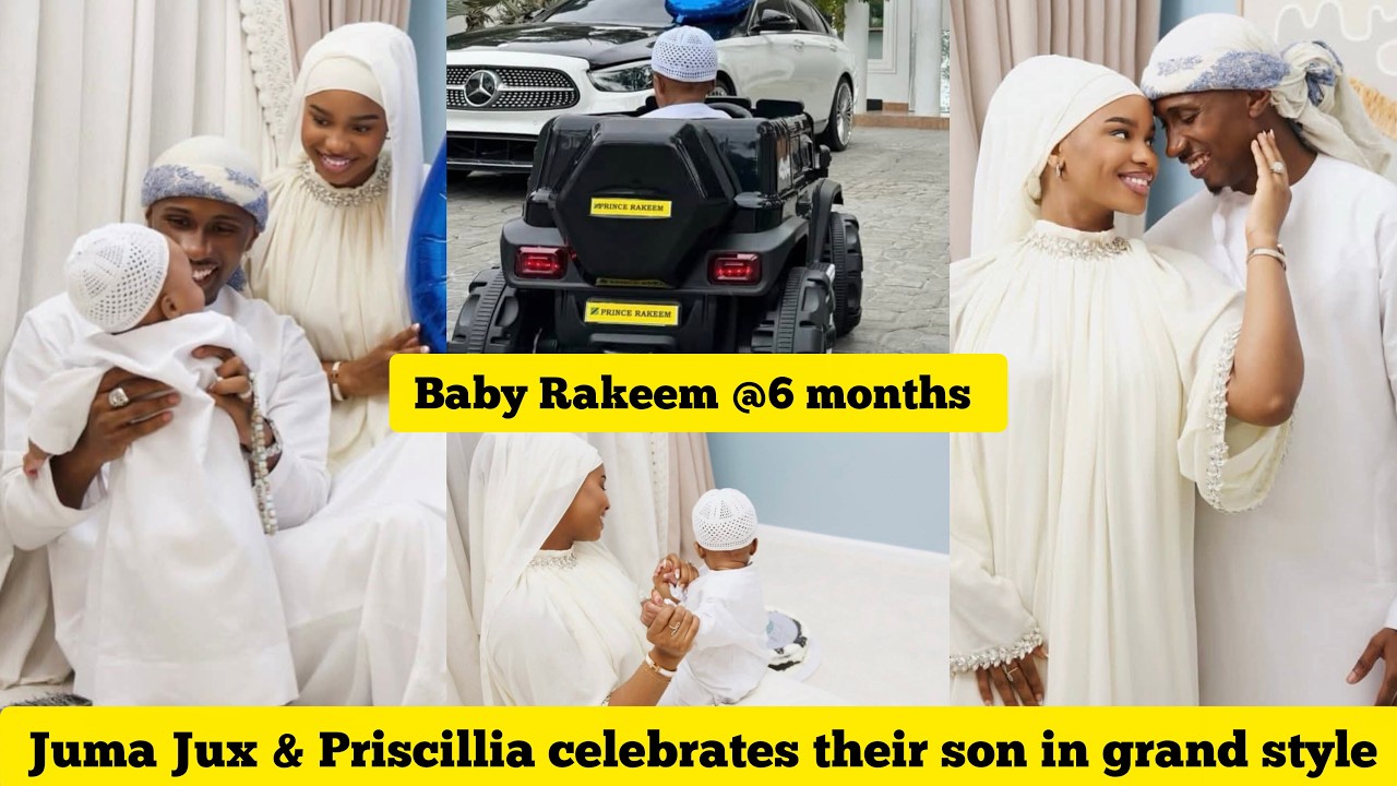Juma Jux and family celebrates their son Rakeem 6months birthday in grand style 🎂