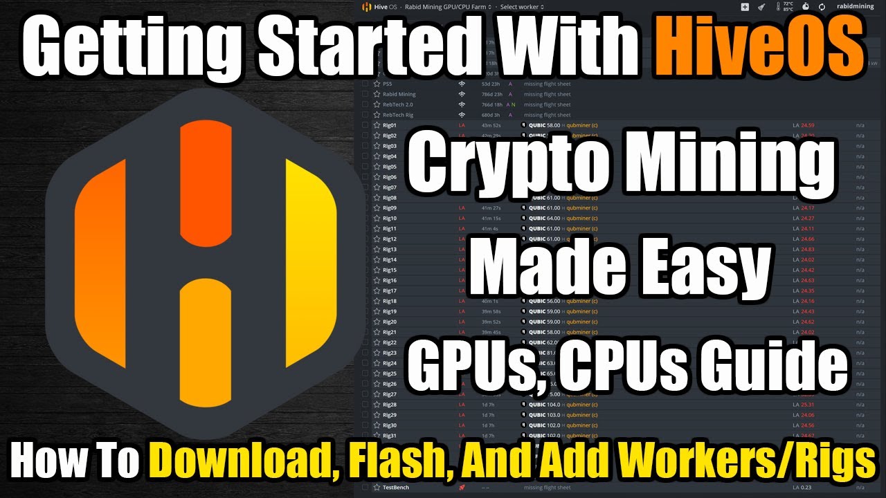 How To Set-Up, Flash, And Add Workers To HiveOS