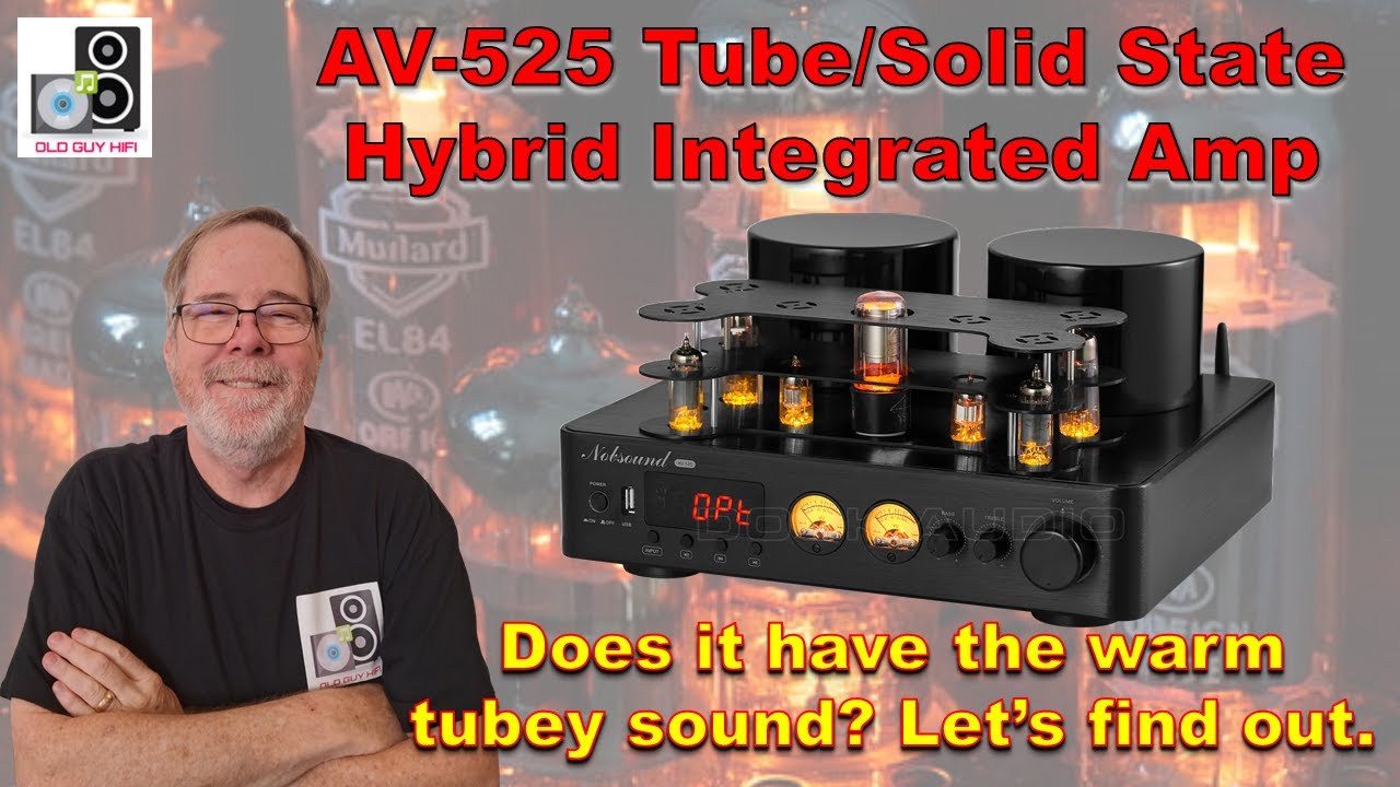 AV-525 Tube/Solid State Hybrid Integrated Amp. Does it have the warm tubey sound? Let’s find out.