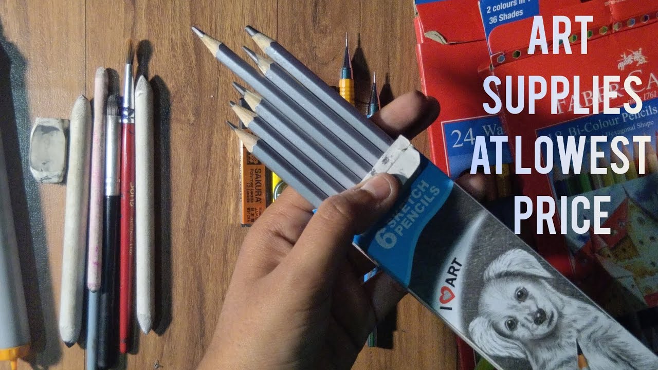My art supplies ( at lowest price) drawing materials || 
