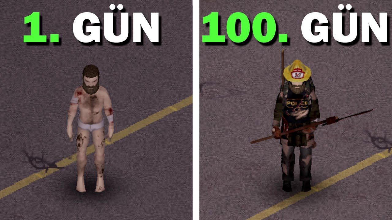100 Gün Boyunca Hayatta Kalmak | Project Zomboid