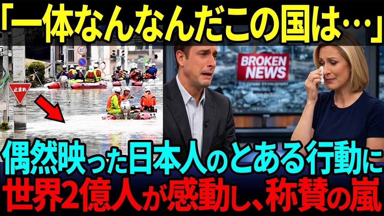 【海外の反応】「こんなのあるわけない！」偶然カメラが捉えた日本の光景に2億人が号泣！世界中が感動した理由