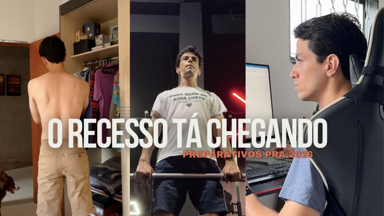 vlog #26 - 2026 tá chegando|semana pré-recesso