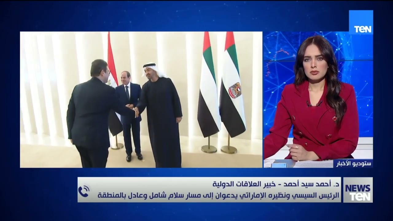 د. أحمد سيد أحمد.. الرئيس السيسي ونظيره الإماراتي يؤكدان ضرورة التنفيذ الكامل لخطة ترامب للسلام