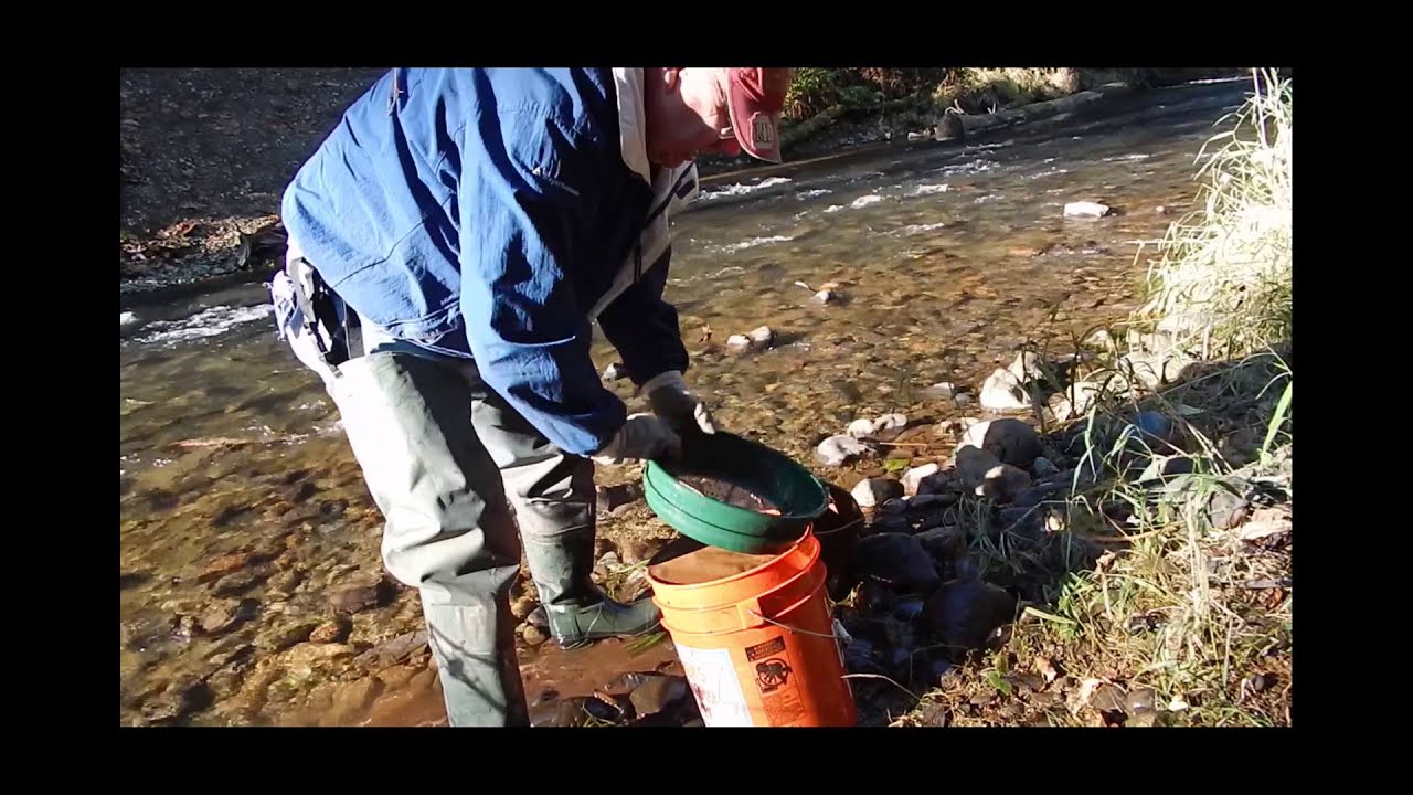 S2E16 Washington State Gold Mining Small Creek Prospecting on Waddell Creek wth Pete