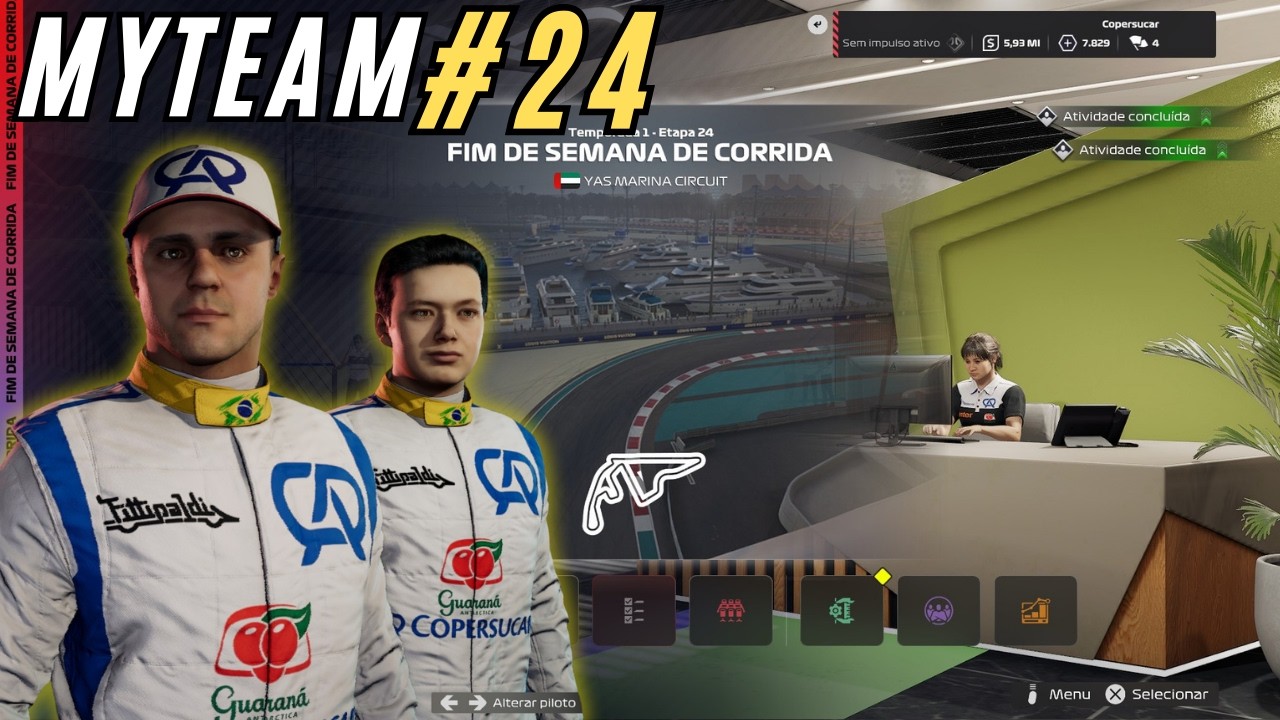 COPERSUCAR, EQUIPE 100% BR! MYTEAM  F125, GP Abu Dhabi!