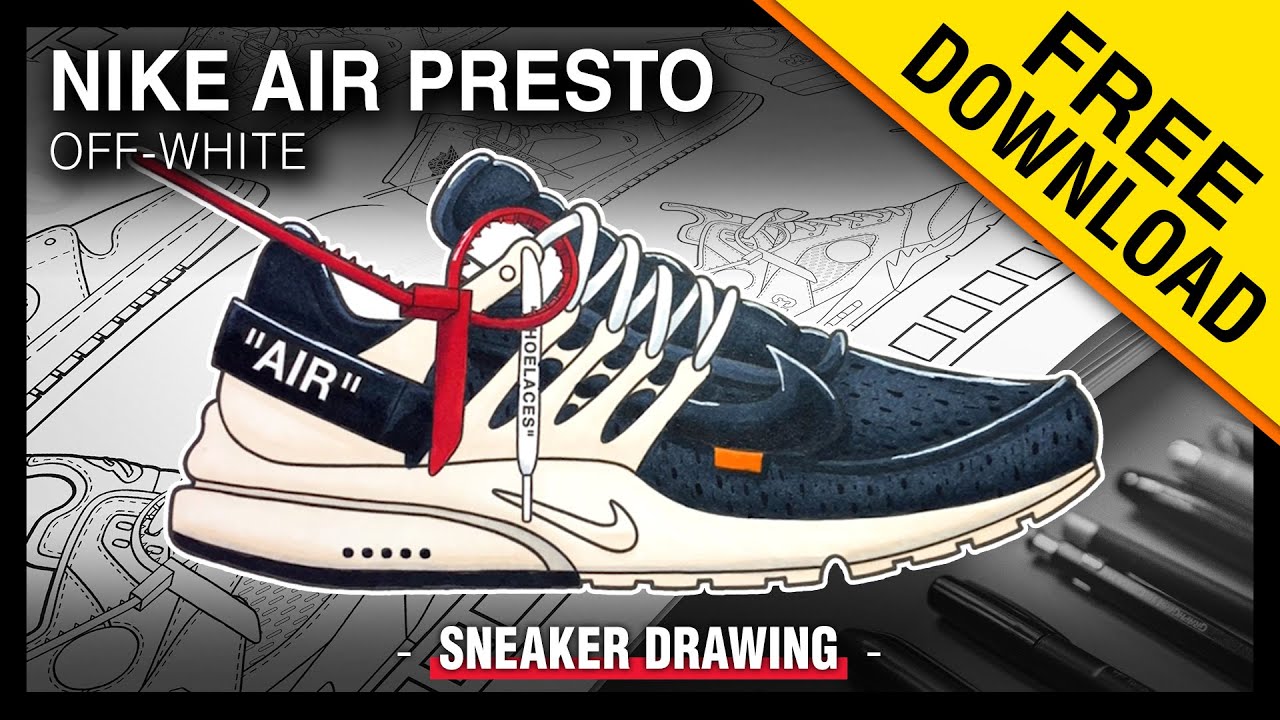 Pre-Order Now Available! HypeBeast Coloring Book: Nike Air Presto Off-White - Sneaker Art
