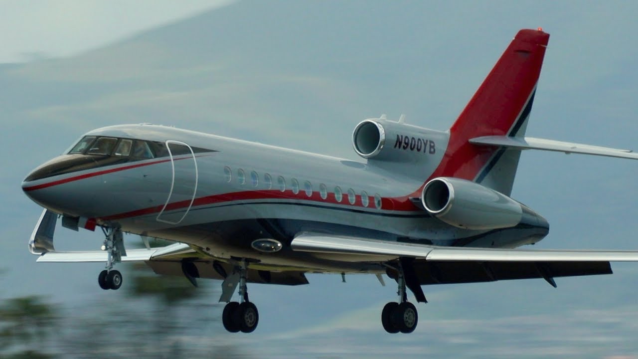 VAN NUYS AIRPORT PRIVATE JETS | Plane landing and takeoff video