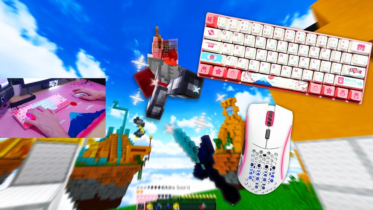 Relaxing Keyboard & Mouse Sounds ASMR | Hypixel Bedwars