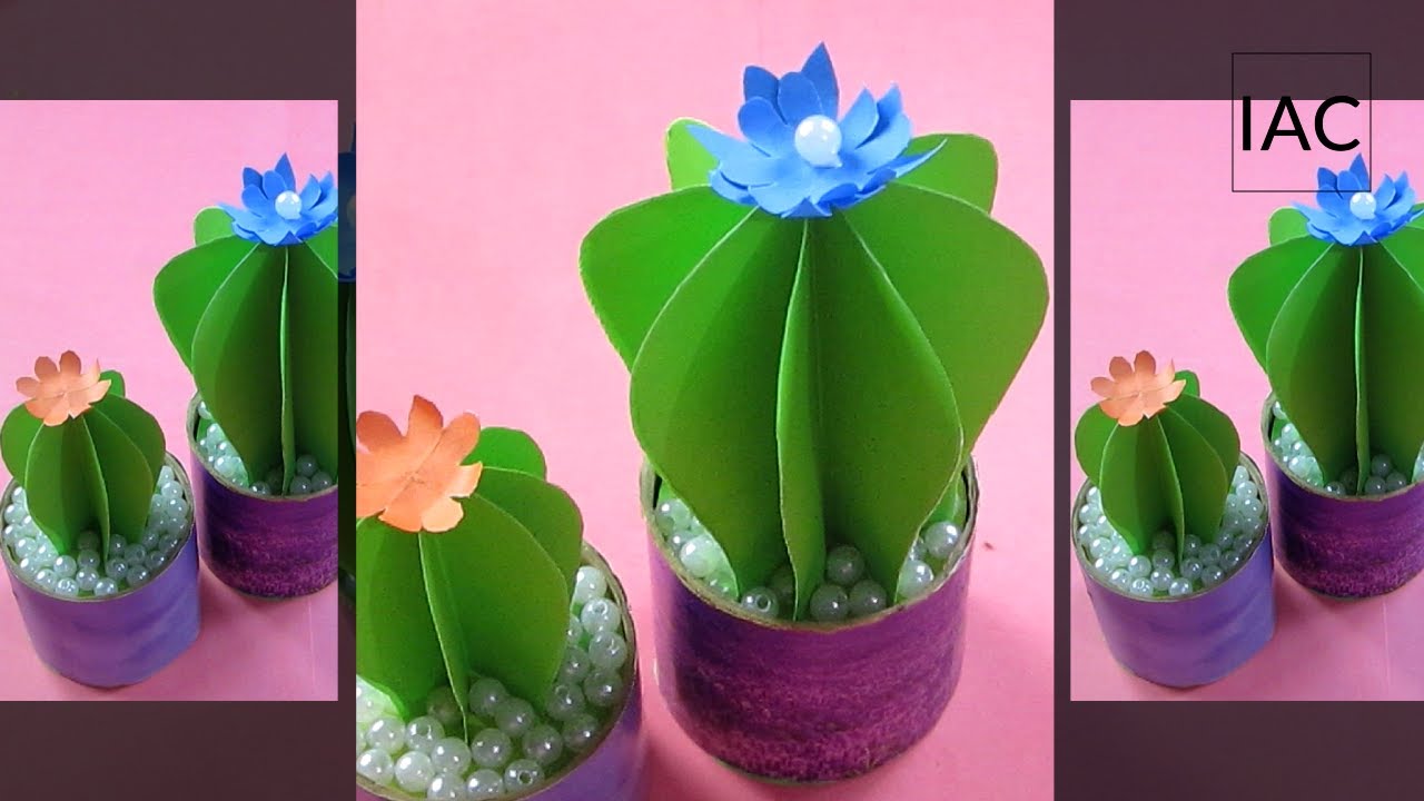 How to make paper cactus tree || Best Paper Craft Ideas for Home Decor || Paper Cactus