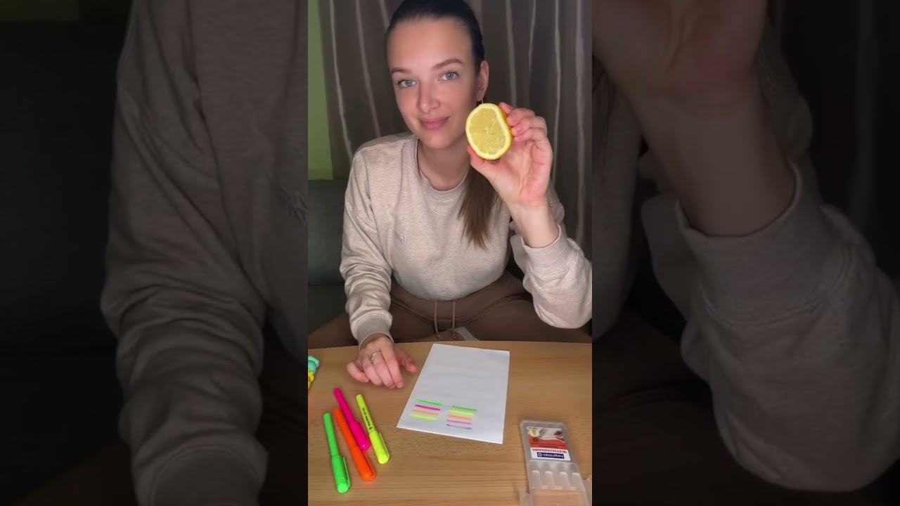 Věděli jste to? 🍋🎨 #lifehack #science #experiment #tutorial #education #highlighterhack