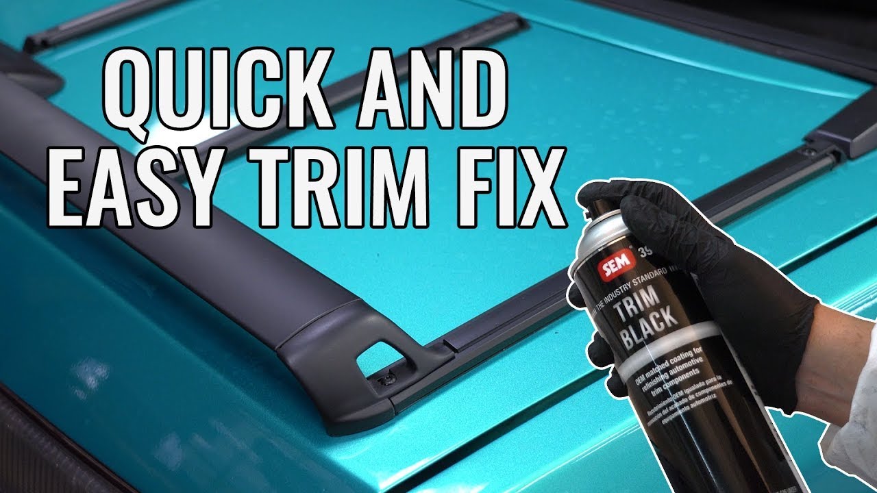 Spray Paint Trim Repair! QUICK AND EASY!