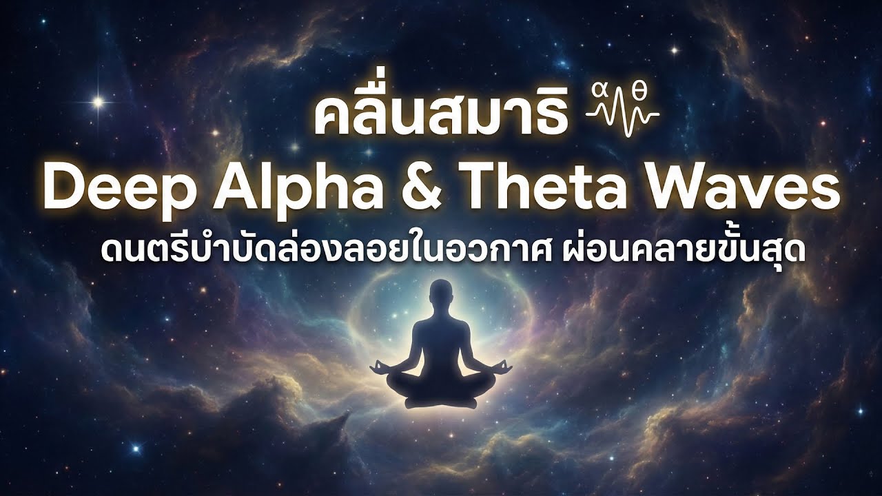 คลื่นสมาธิ Deep Alpha & Theta Waves ดนตรีบำบัดล่องลอยในอวกาศ ผ่อนคลายขั้นสุด