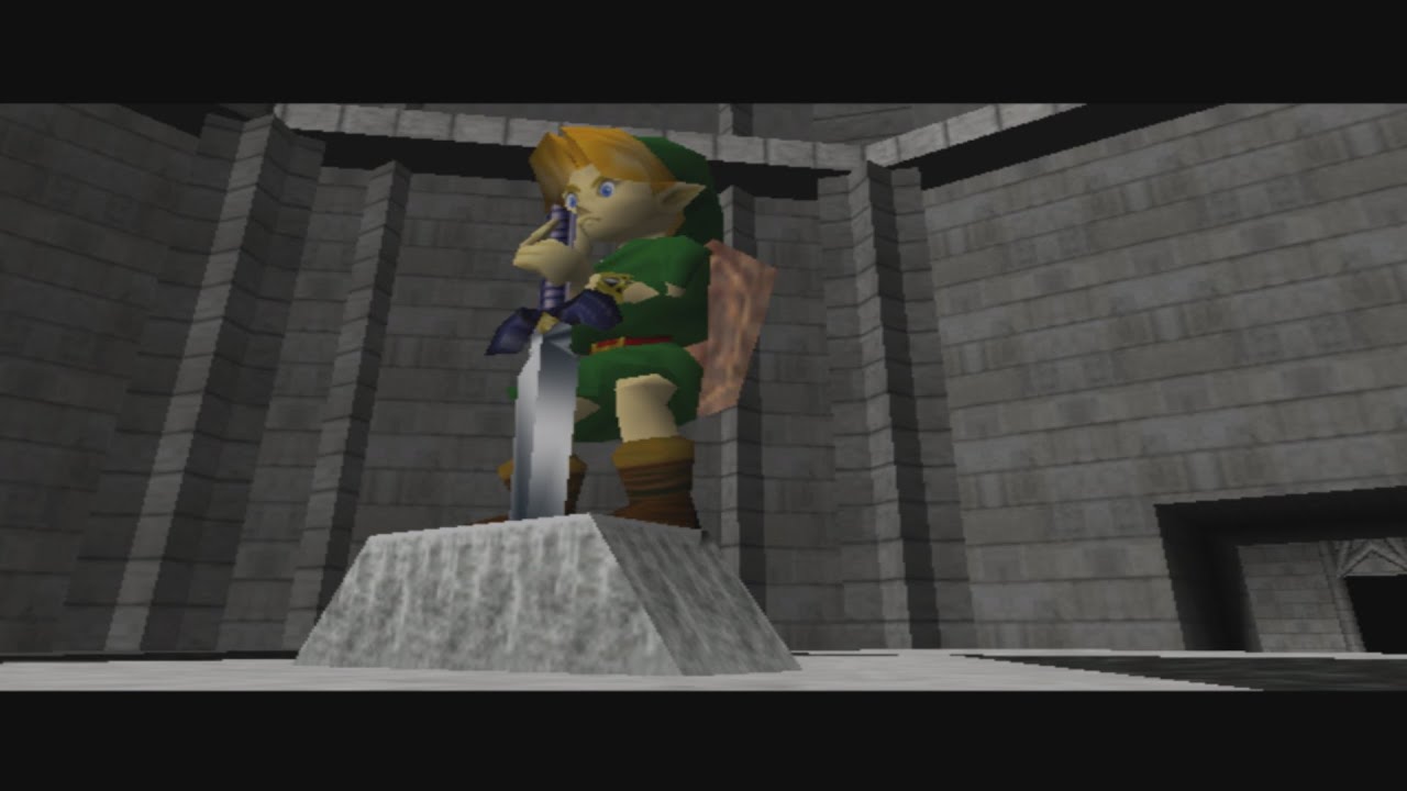 Legend of Zelda Ocarina of Time Cutscene: Getting the Master Sword