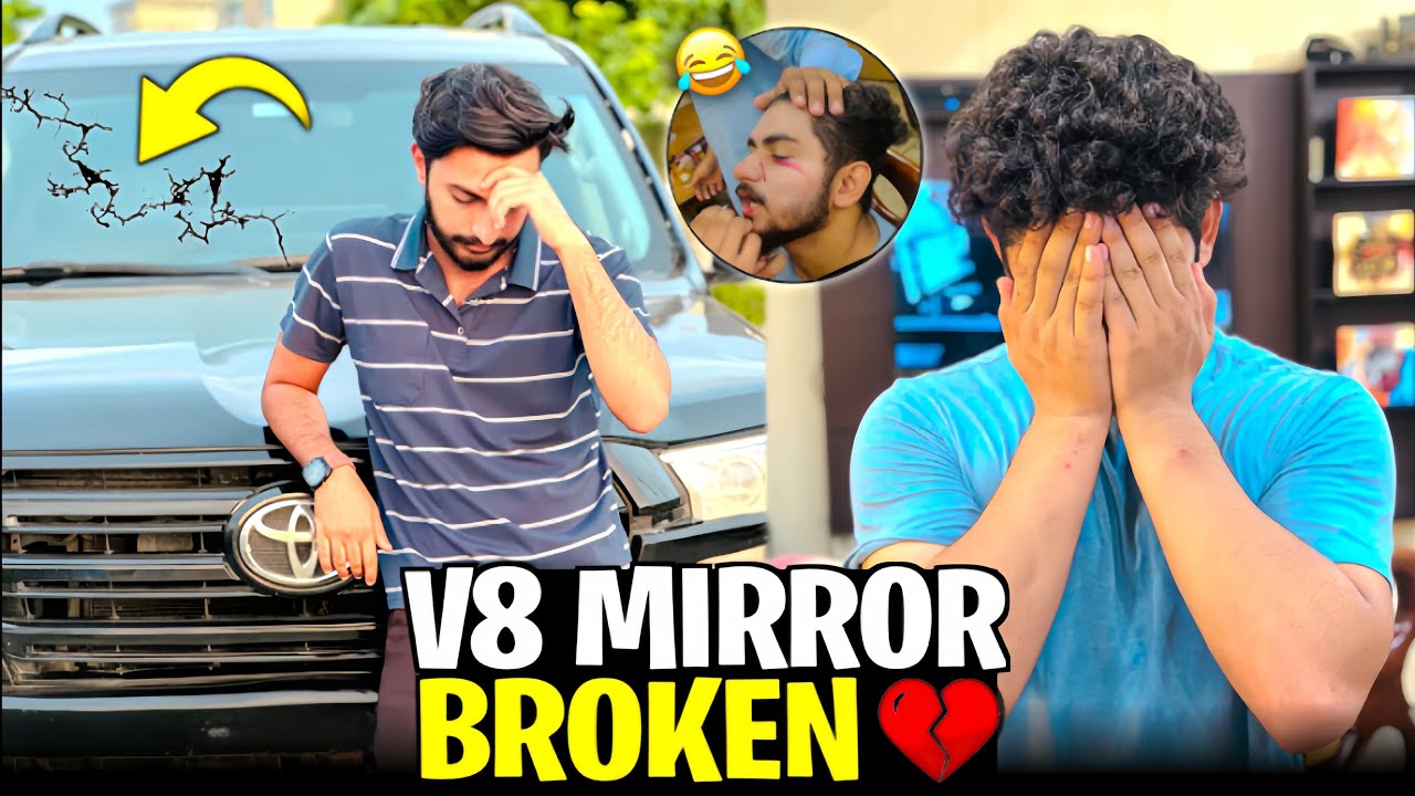 Mubeen ka Face Pa Makeup | Larai ma V8 ki front screen toot gai 💔