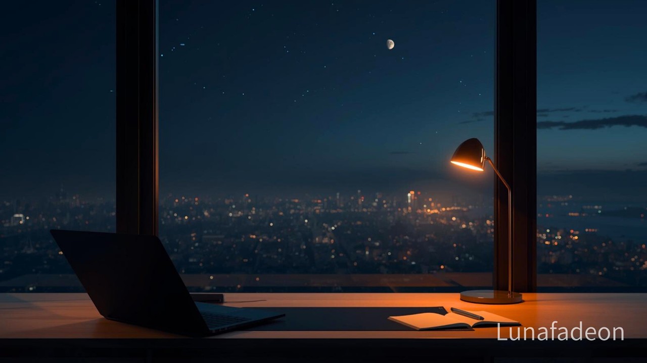 8 Hours Deep Focus Ambient &ndash; Night Desk Focus 🌙