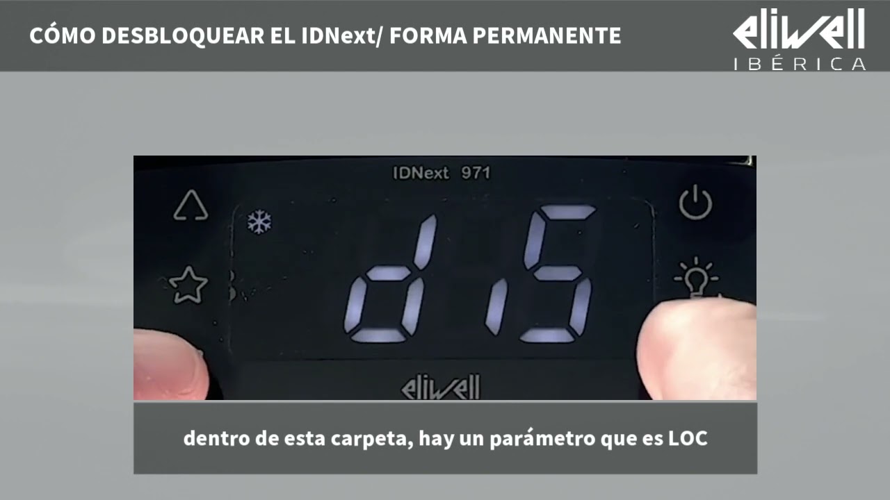 Dos formas de desbloquear el IDNext Eliwell